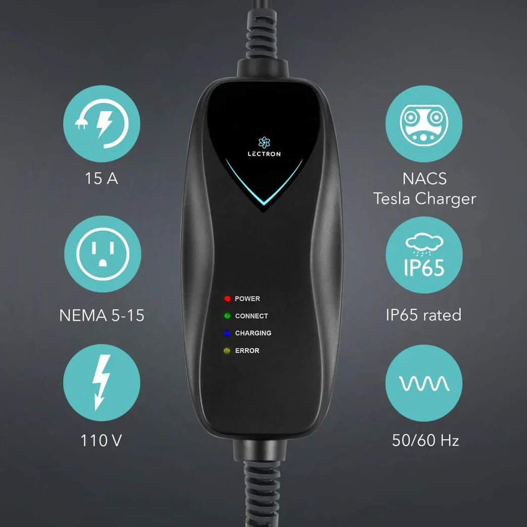 110V NACS Portable Charger w/ App